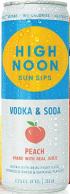 High Noon Sun Sips - Peach Vodka & Soda (4 pack 12oz cans)
